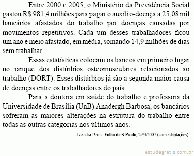 Considerando O Assunto Tratado No Texto Acima Julgue Os