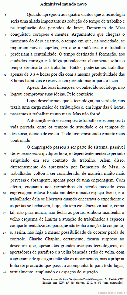 Julgue Os Itens Que Se Seguem Relativos A Aspectos Grama