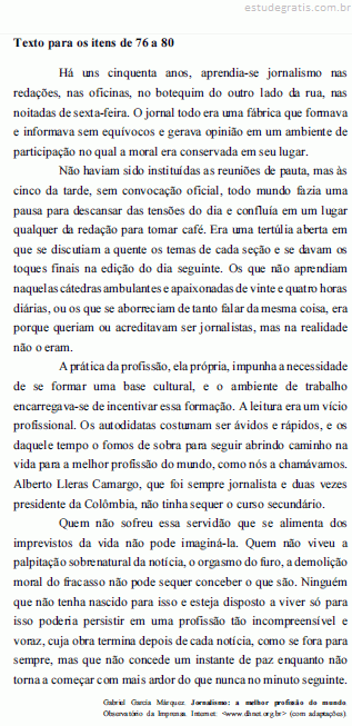 Questões sobre Redação Oficial da CESPE CEBRASPE