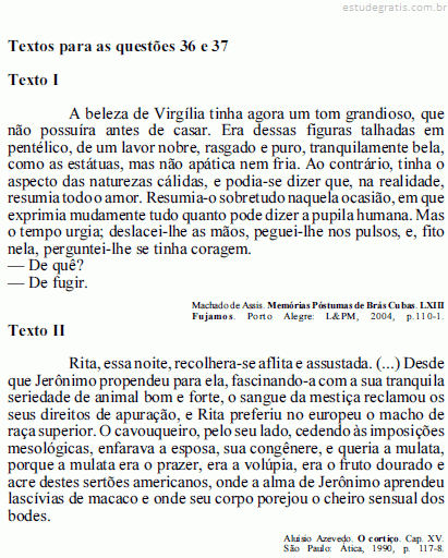 A Partir Da Leitura Comparativa Entre Os Textos I E Ii A