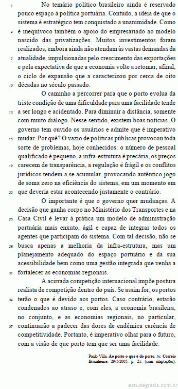 Questões Sobre Interpretação De Texto Da CESPE / CEBRASPE