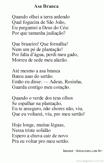 Para Julgar Os Itens De 1 A 16 Leia Com Atencao A Letra